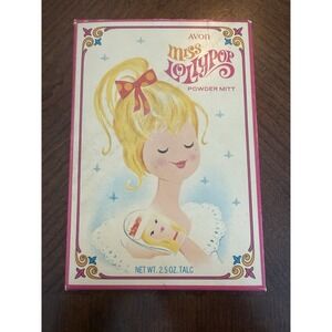 Vintage Avon Miss Lollypop Powder Mitt 2.5 OZ‎ Talc Sealed NIB